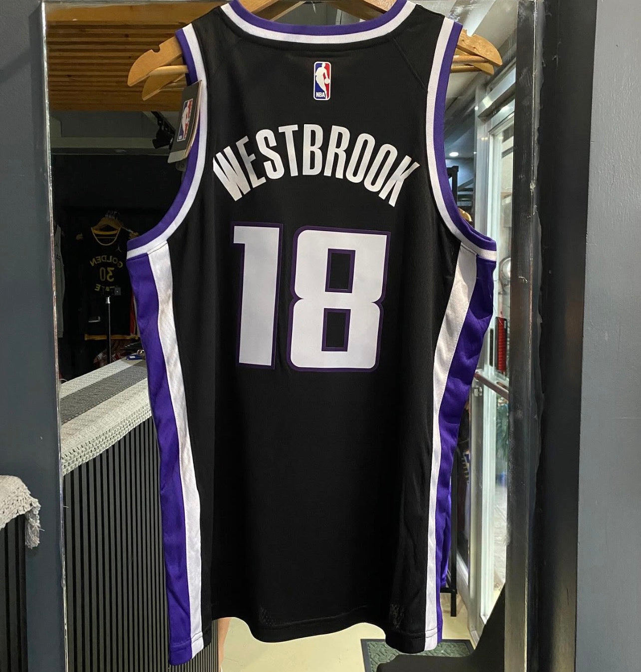 SACRAMENTO KINGS RUSSELL WESTBROOK BLACK JERSEY
