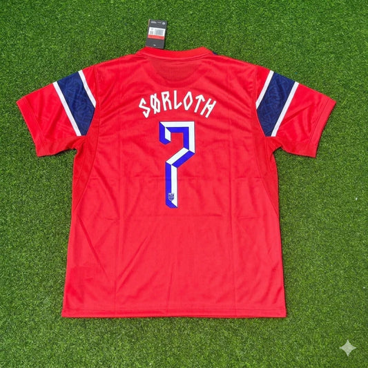 2026 WORLD CUP ALEXANDER SORLOTH TEAM NORWAY RED JERSEY
