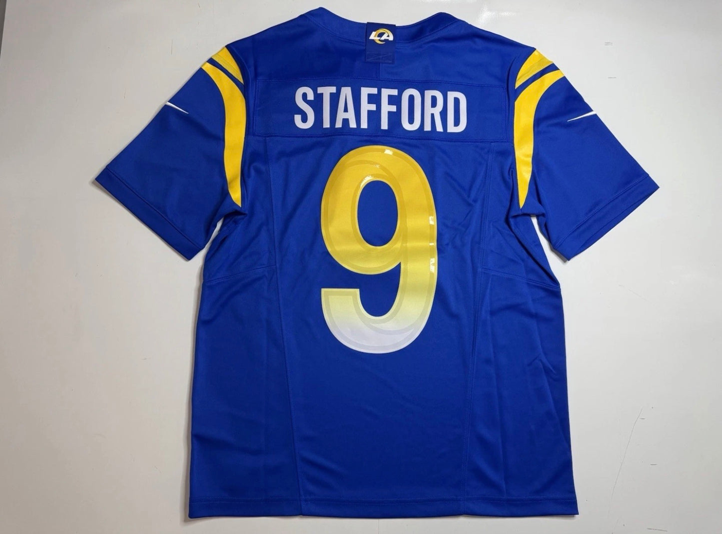 LOS ANGELES RAMS MATTHEW STAFFORD BLUE JERSEY