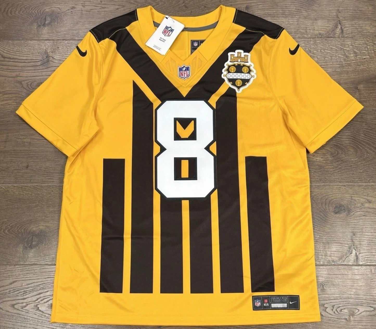 PITTSBURGH STEELERS AARON RODGERS YELLOW JERSEY