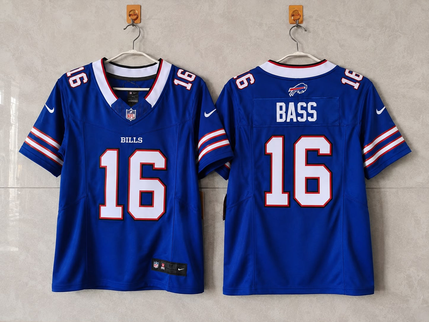 BUFFALO BILLS TYLER BASS BLUE JERSEY