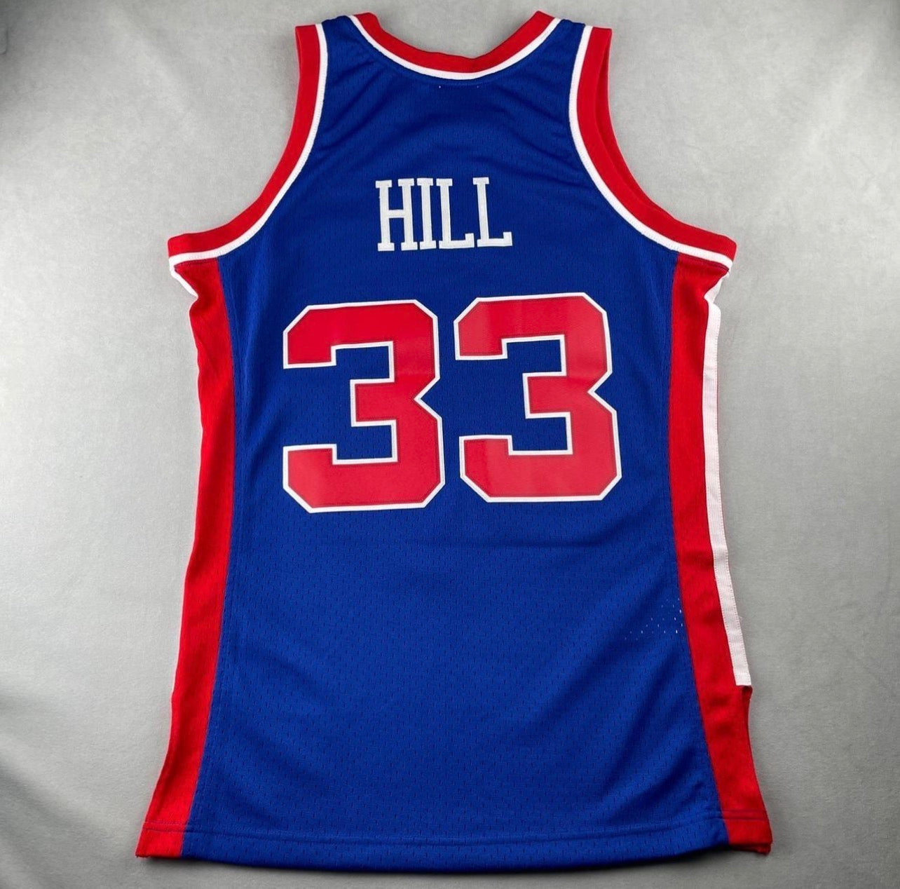 DETROIT PISTONS GRANT HILL BLUE VINTAGE JERSEY