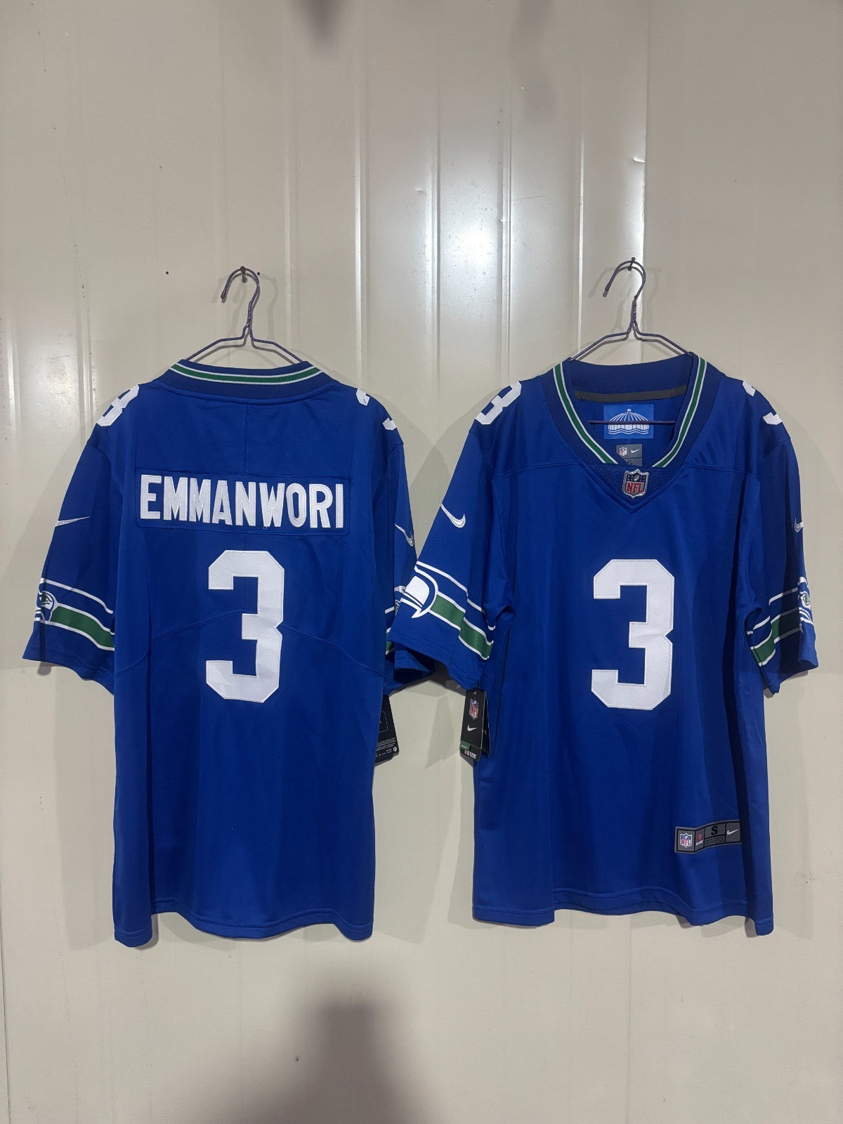 Seattle Seahawks Nick Emmanwori Retro Blue