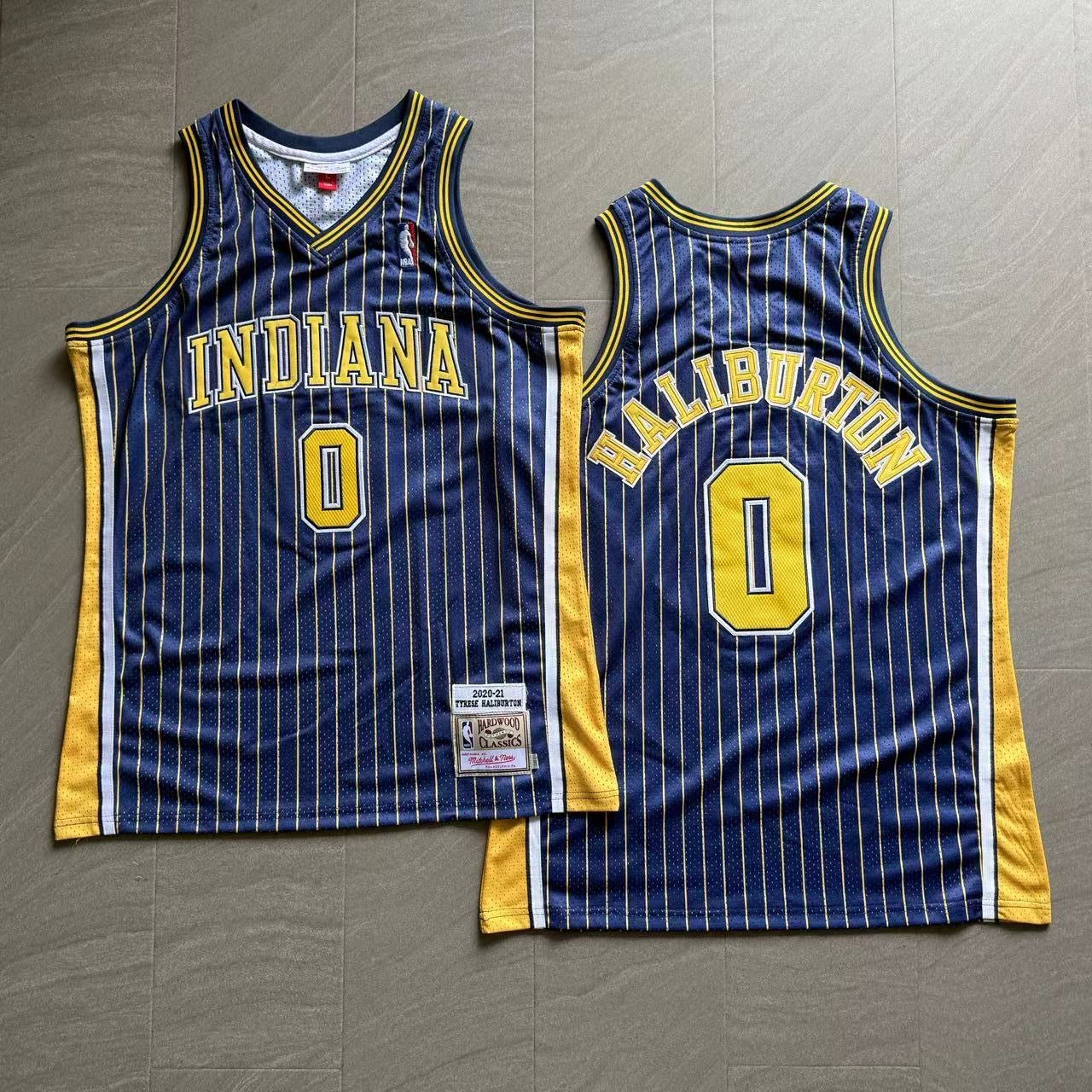 INDIANA PACERS TYRESE HALIBURTON BLUE JERSEY