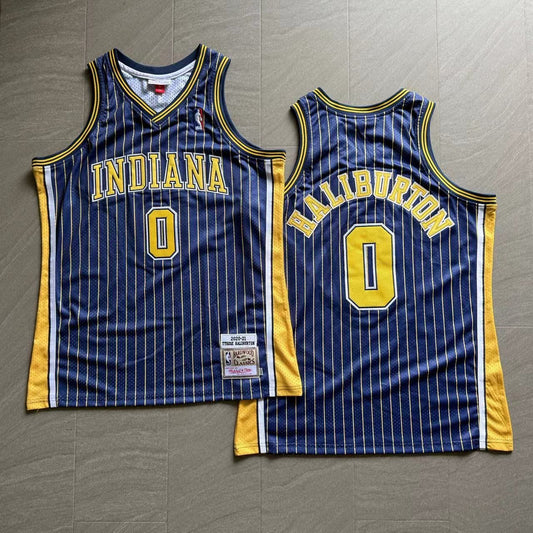 INDIANA PACERS TYRESE HALIBURTON BLUE JERSEY