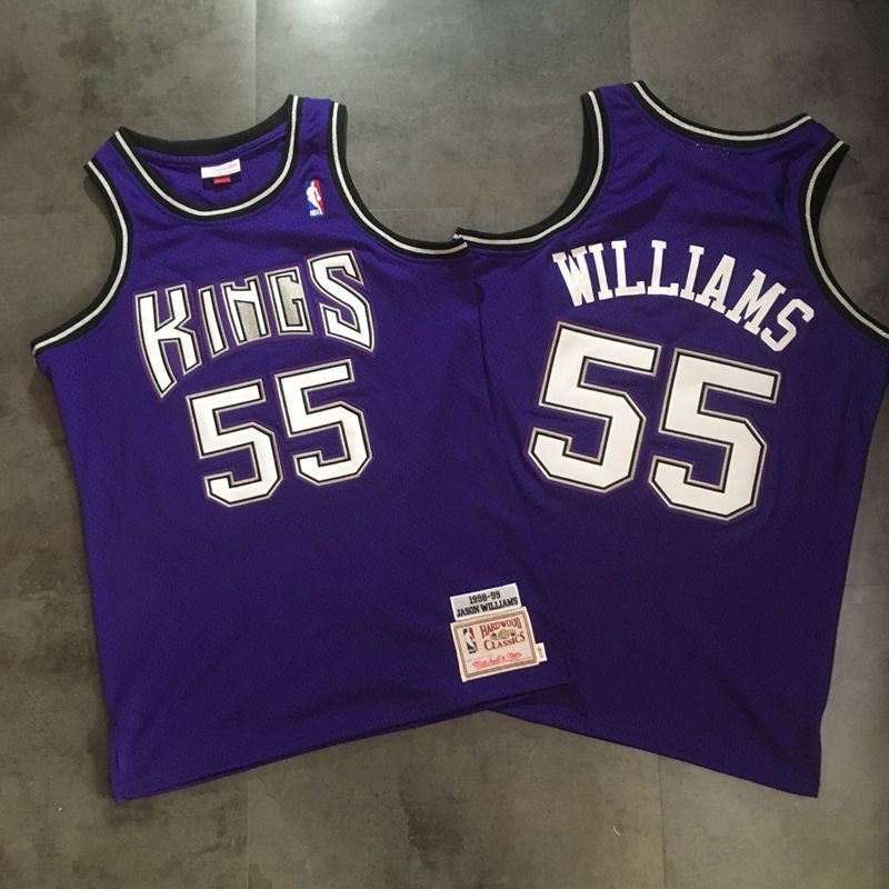 SACRAMENTO KINGS JASON WILLIAMS PURPLE VINTAGE JERSEY