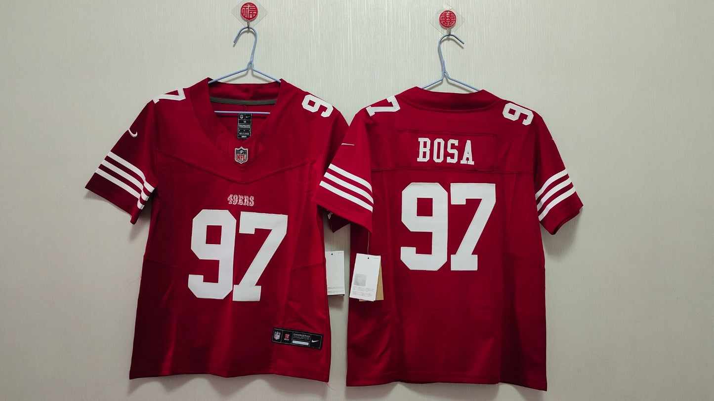 SAN FRANCISCO 49ERS NICK BOSA RED JERSEY