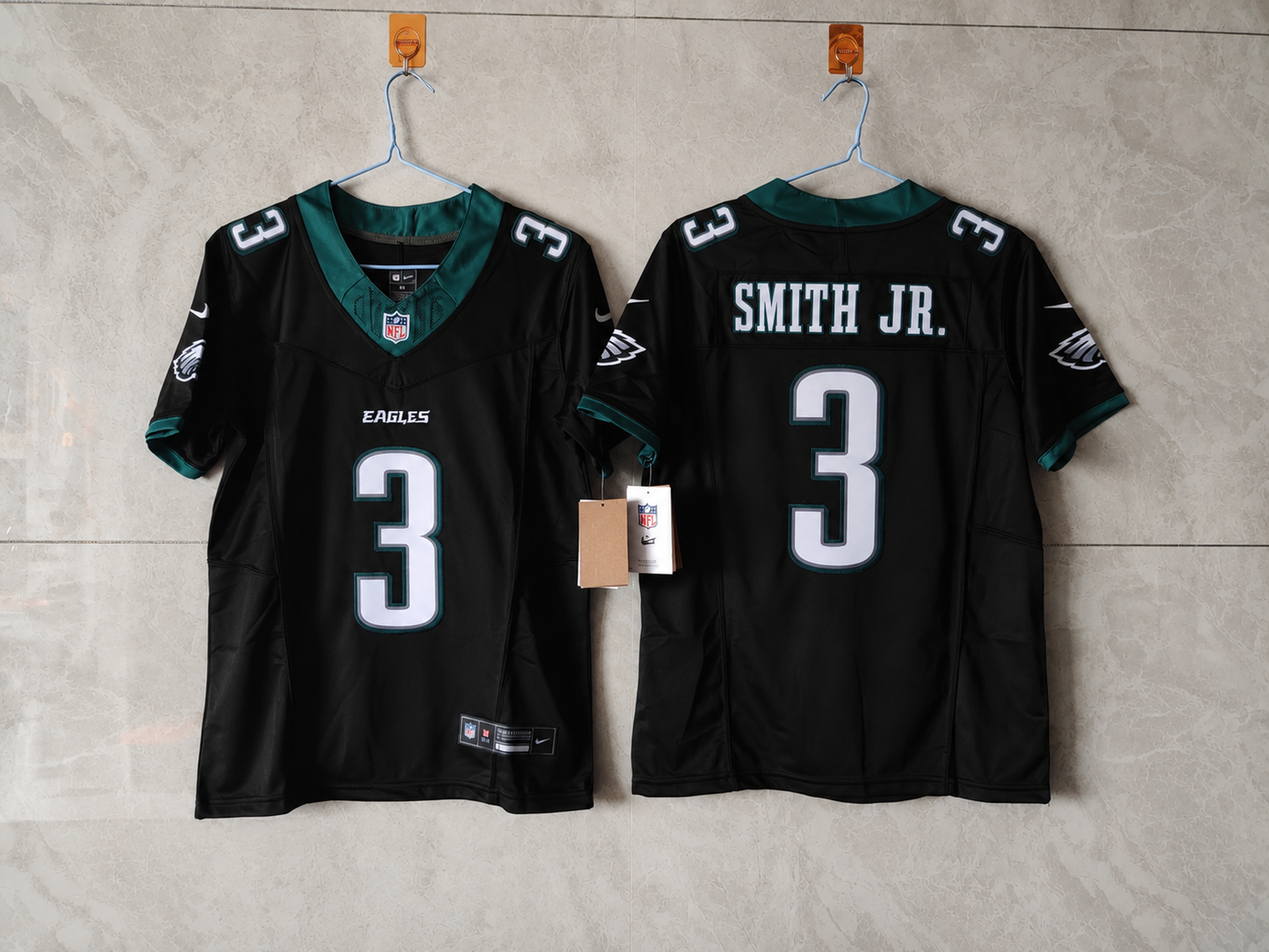 PHILADELPHIA EAGLES NOLAN SMITH JR. BLACK JERSEY