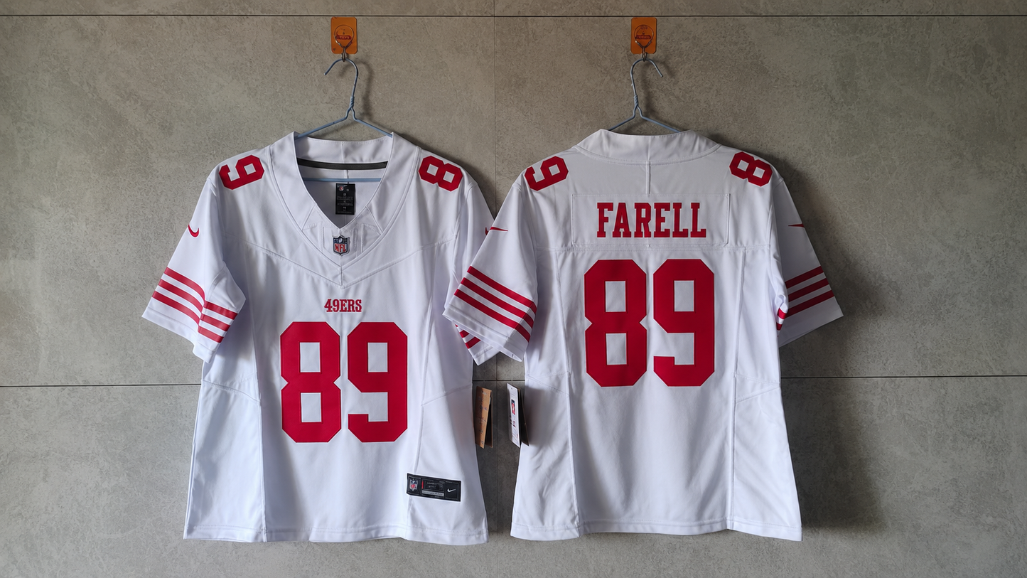 SAN FRANCISCO 49ERS LUKE FARELL WHITE JERSEY