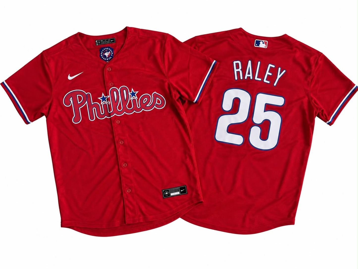 PHILADELPHIA PHILLIES BROOKS RALEY RED JERSEY