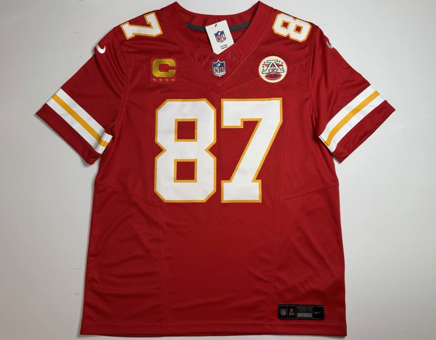 KANSAS CITY CHIEFS TRAVIS KELCE RED JERSEY