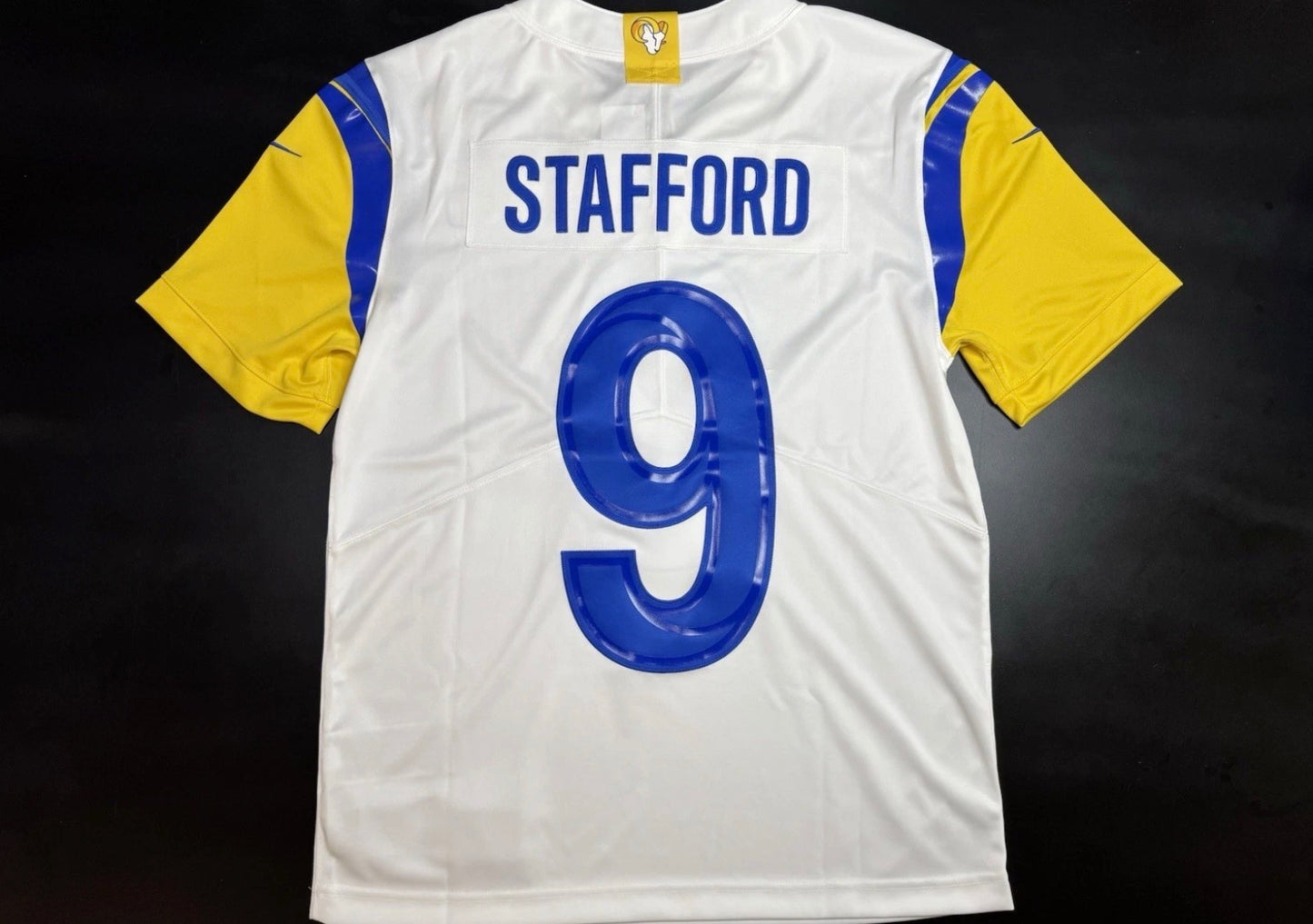 Los Angeles Rams Matthew Stafford White Jersey Super Bowl