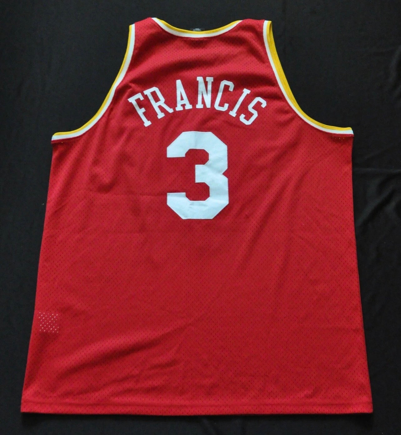 HOUSTON ROCKETS STEVE FRANCIS RED VINTAGE JERSEY
