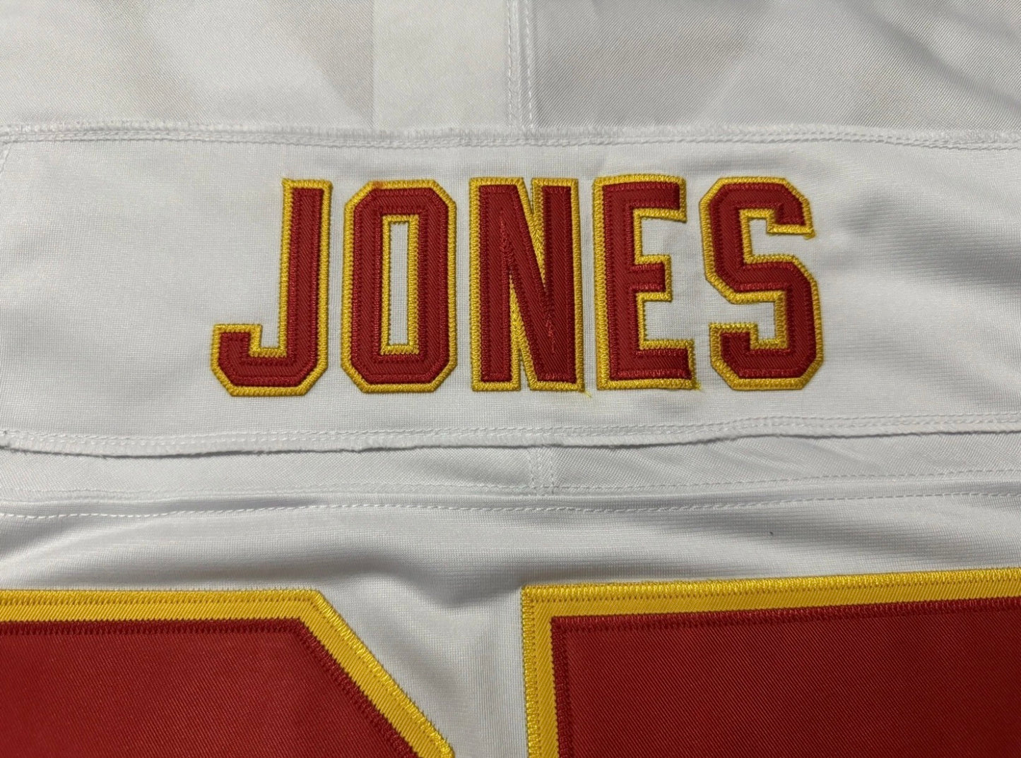KANSAS CITY CHIEFS CHRIS JONES WHITE JERSEY