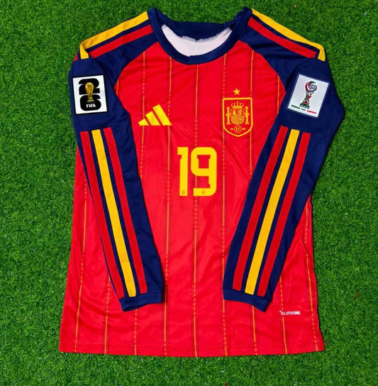 2026 World Cup Lamine Yamal Team Spain Red Jersey