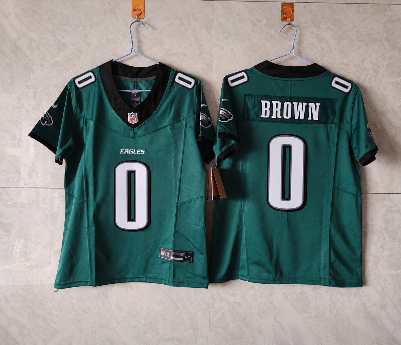 PHILADELPHIA EAGLES HOLLYWOOD BROWN GREEN JERSEY