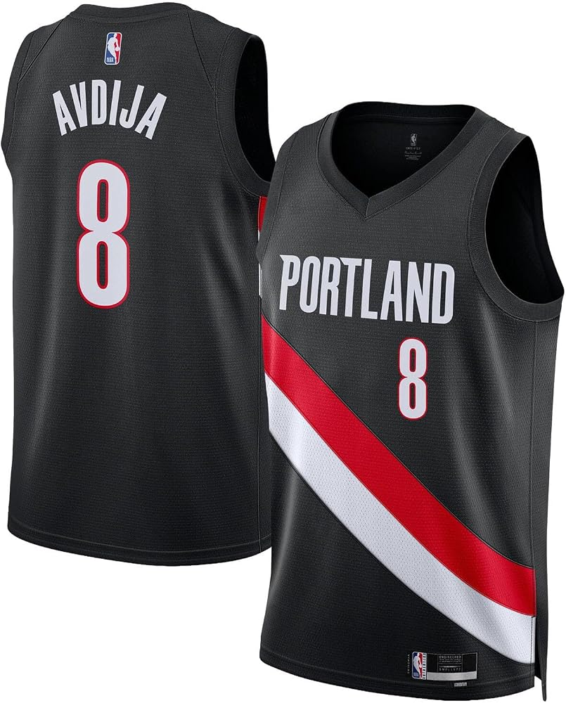 Portland Trail Blazers Deni Avdija Black Jersey