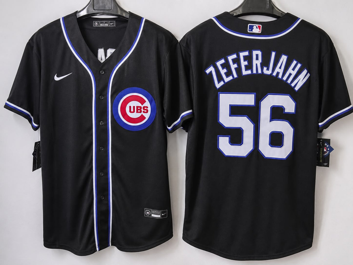 CHICAGO CUBS RYAN ZEFERJAHN BLACK JERSEY