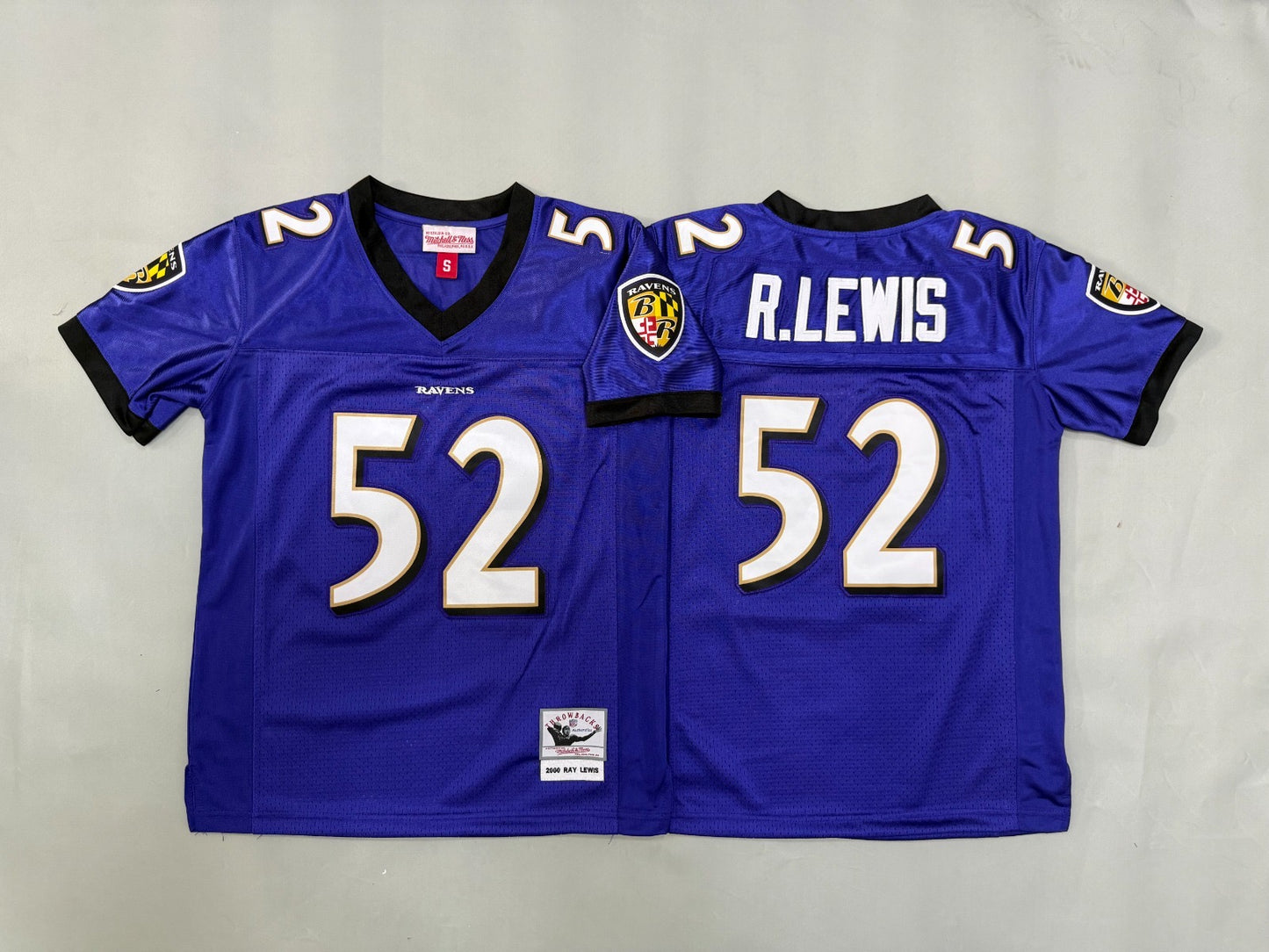 BALTIMORE RAVENS RAY LEWIS PURPLE VINTAGE JERSEY
