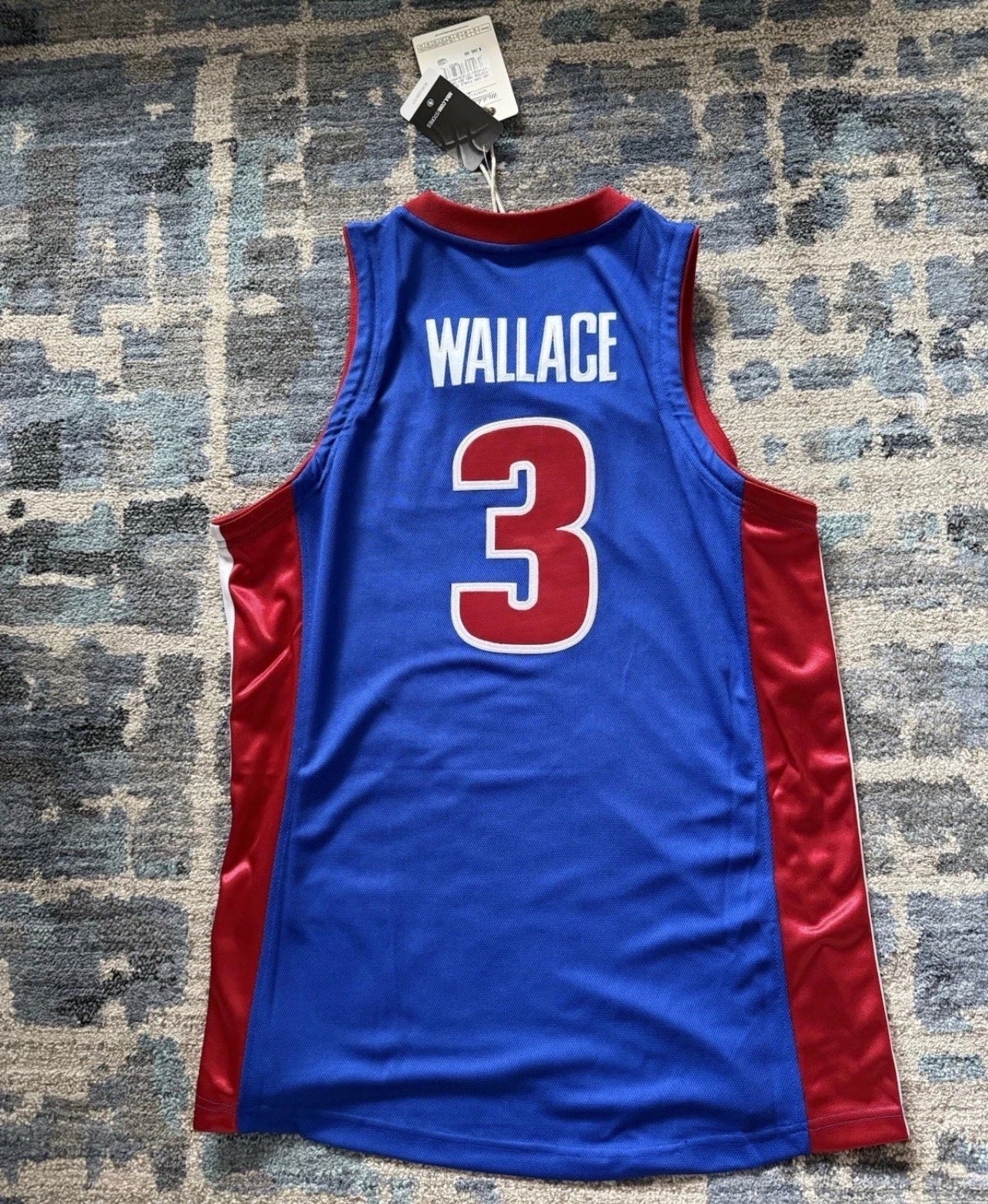 Detroit Pistons Ben Wallace Blue Jersey