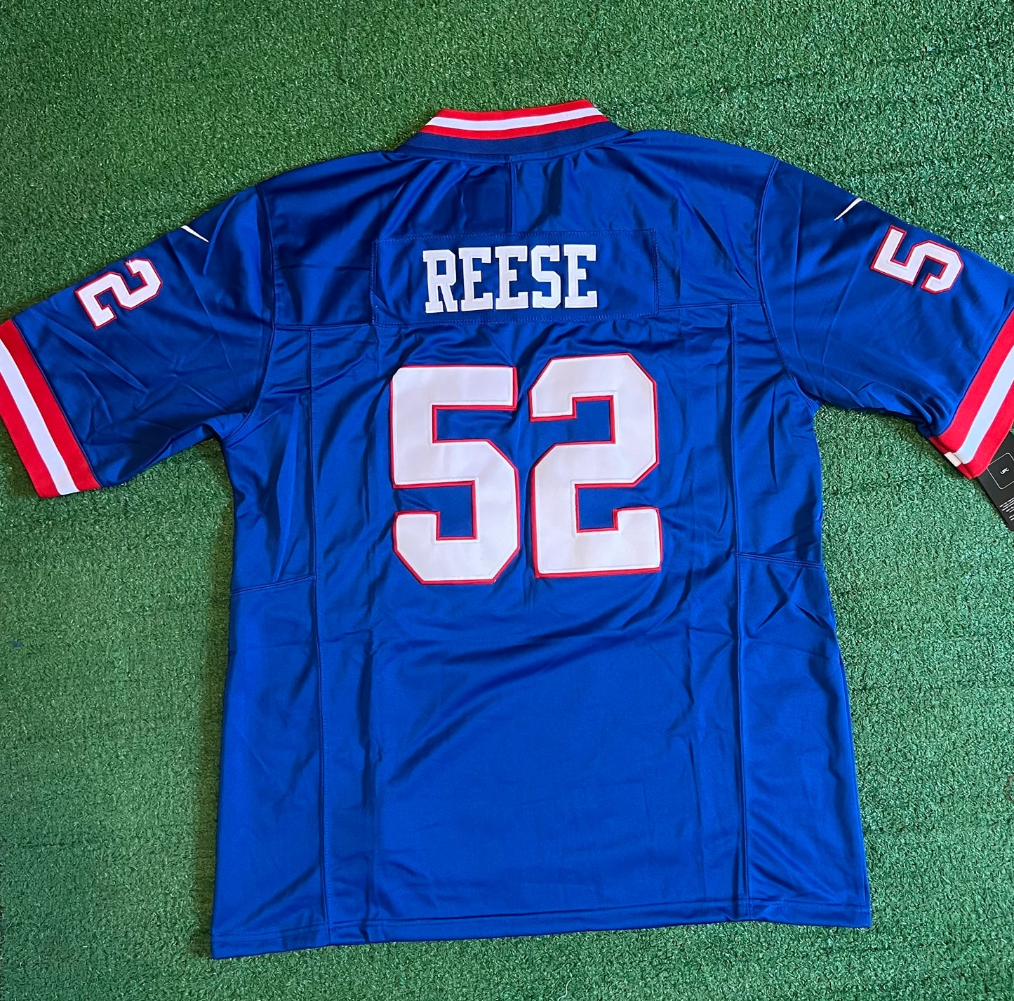 New York Giants Arvell Reese Throwback Blue Jersey