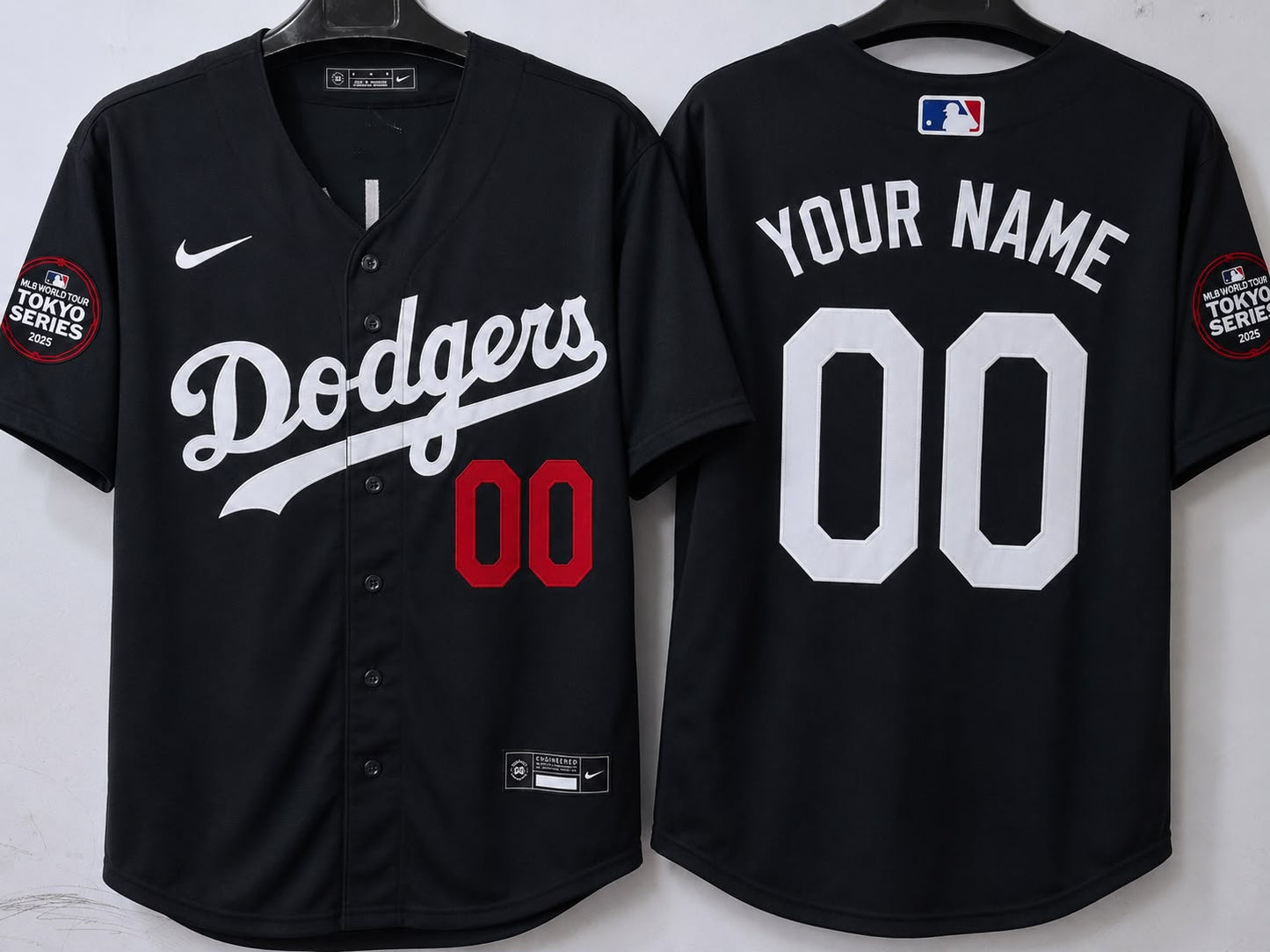 LOS ANGELES DODGERS CUSTOM BLACK JERSEY