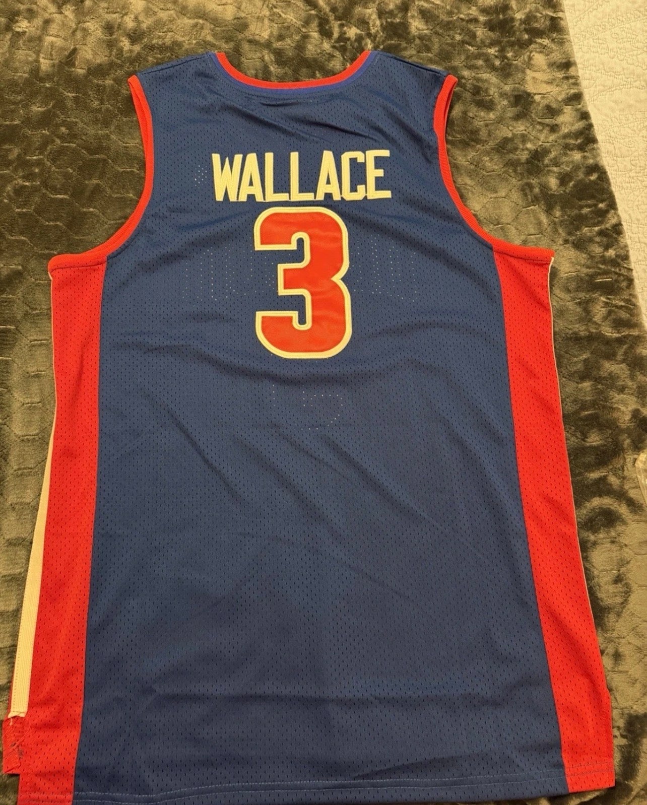 Detroit Pistons Ben Wallace Blue Jersey