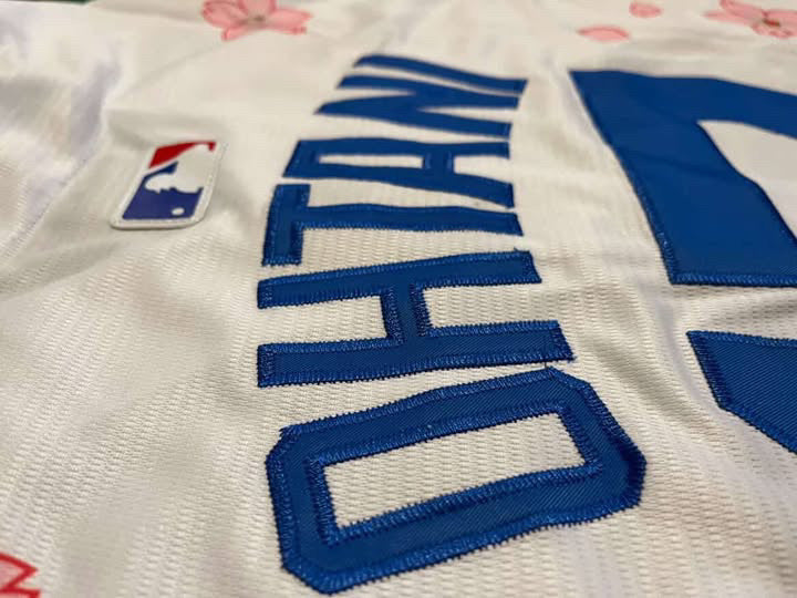 Shohei Ohtani White Floral Los Angeles Baseball Jersey