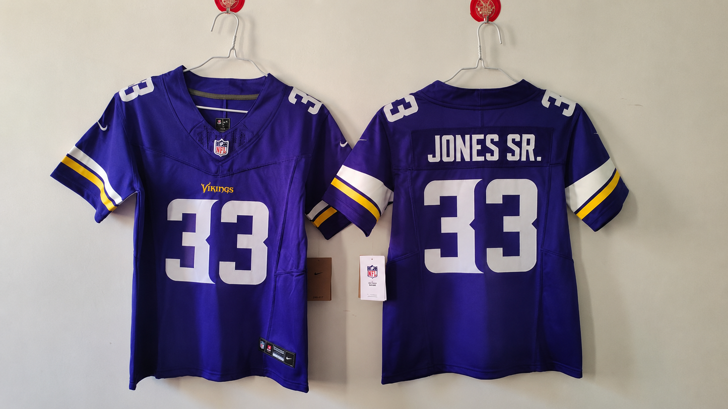 MINNESOTA VIKINGS AARON JONES SR PURPLE JERSEY