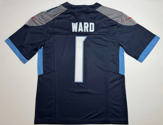 Tennessee Titans Cam Ward Blue Jersey