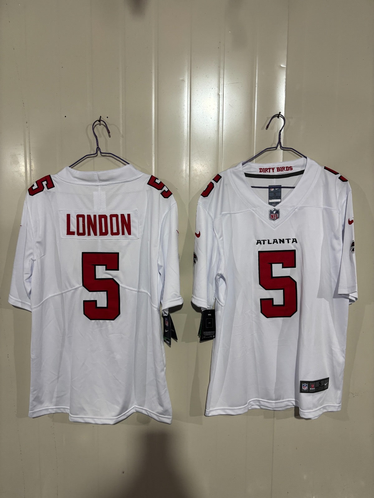 ATLANTA FALCONS DRAKE LONDON WHITE JERSEY