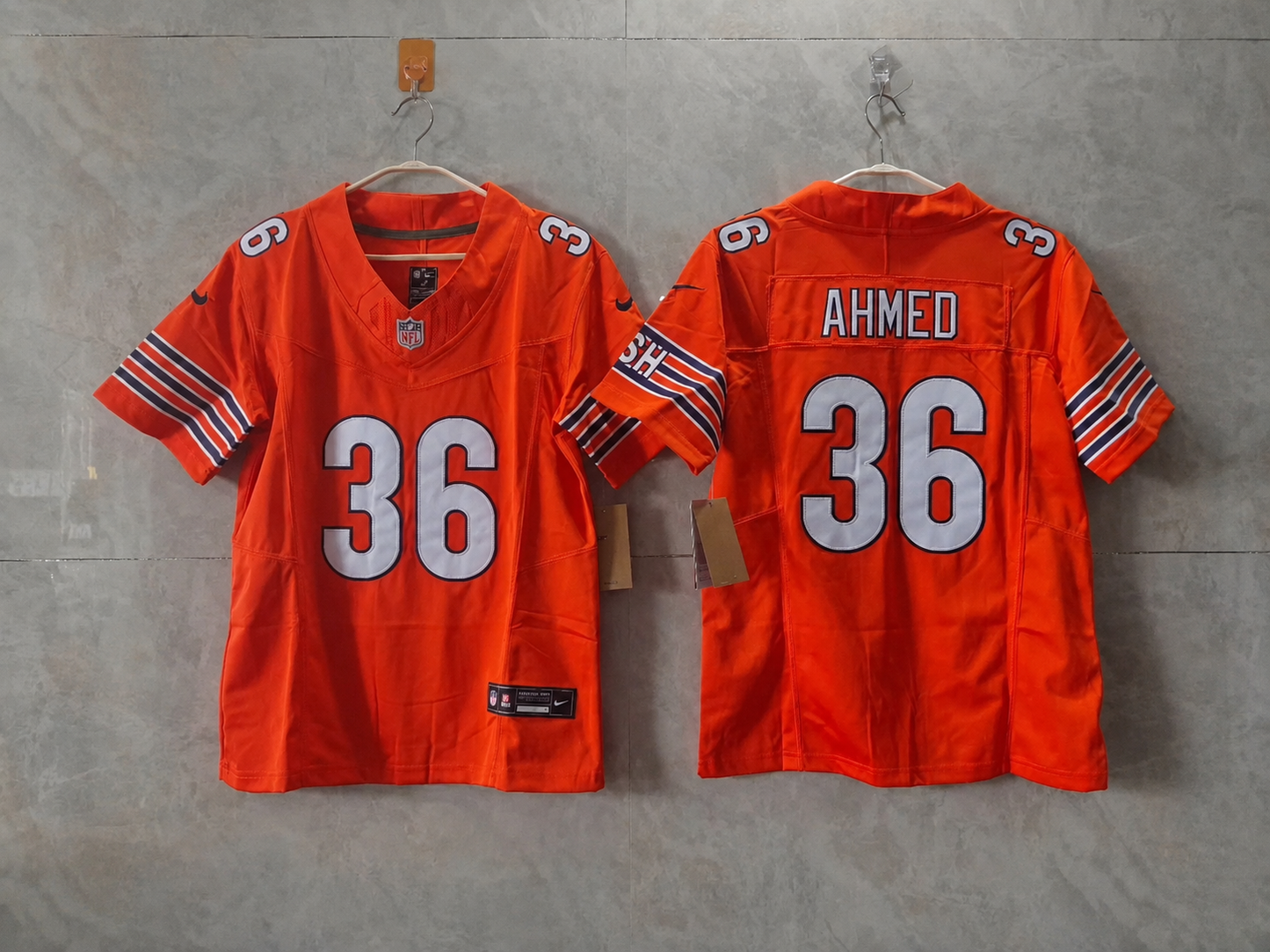 CHICAGO BEARS SALVON AHMED ORANGE JERSEY