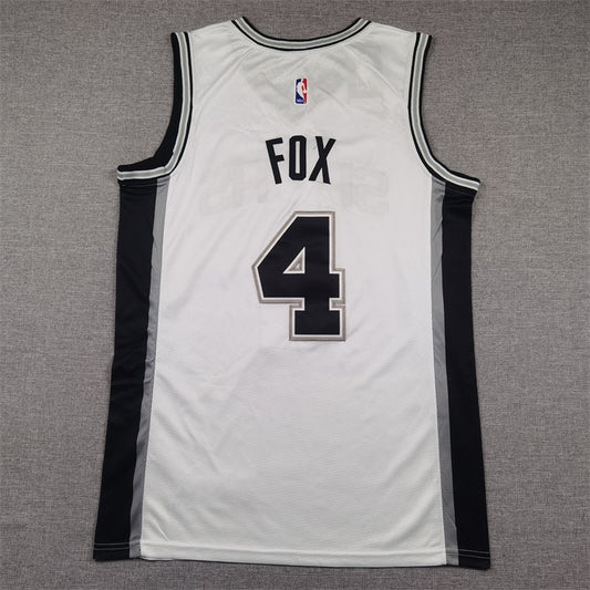 De’Aaron Fox San Antonio Basketball Jersey