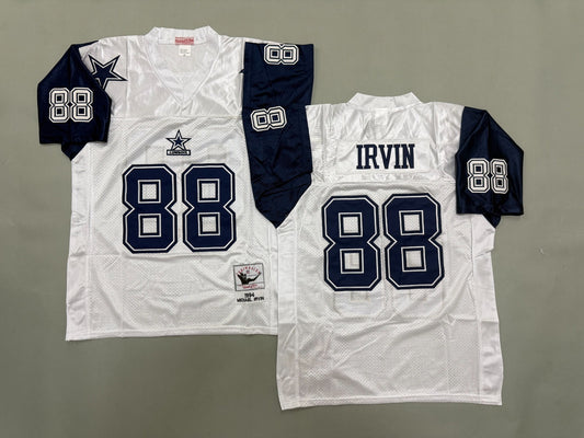 DALLAS COWBOYS MICHAEL IRVIN WHITE VINTAGE JERSEY