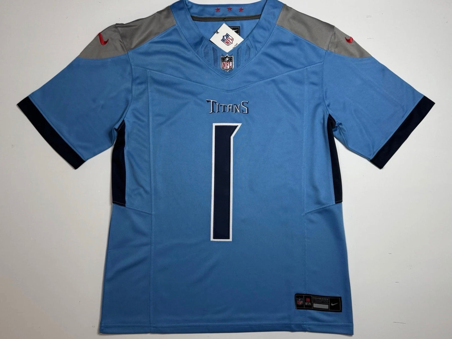 Tennessee Titans Cam Ward Blue Jersey