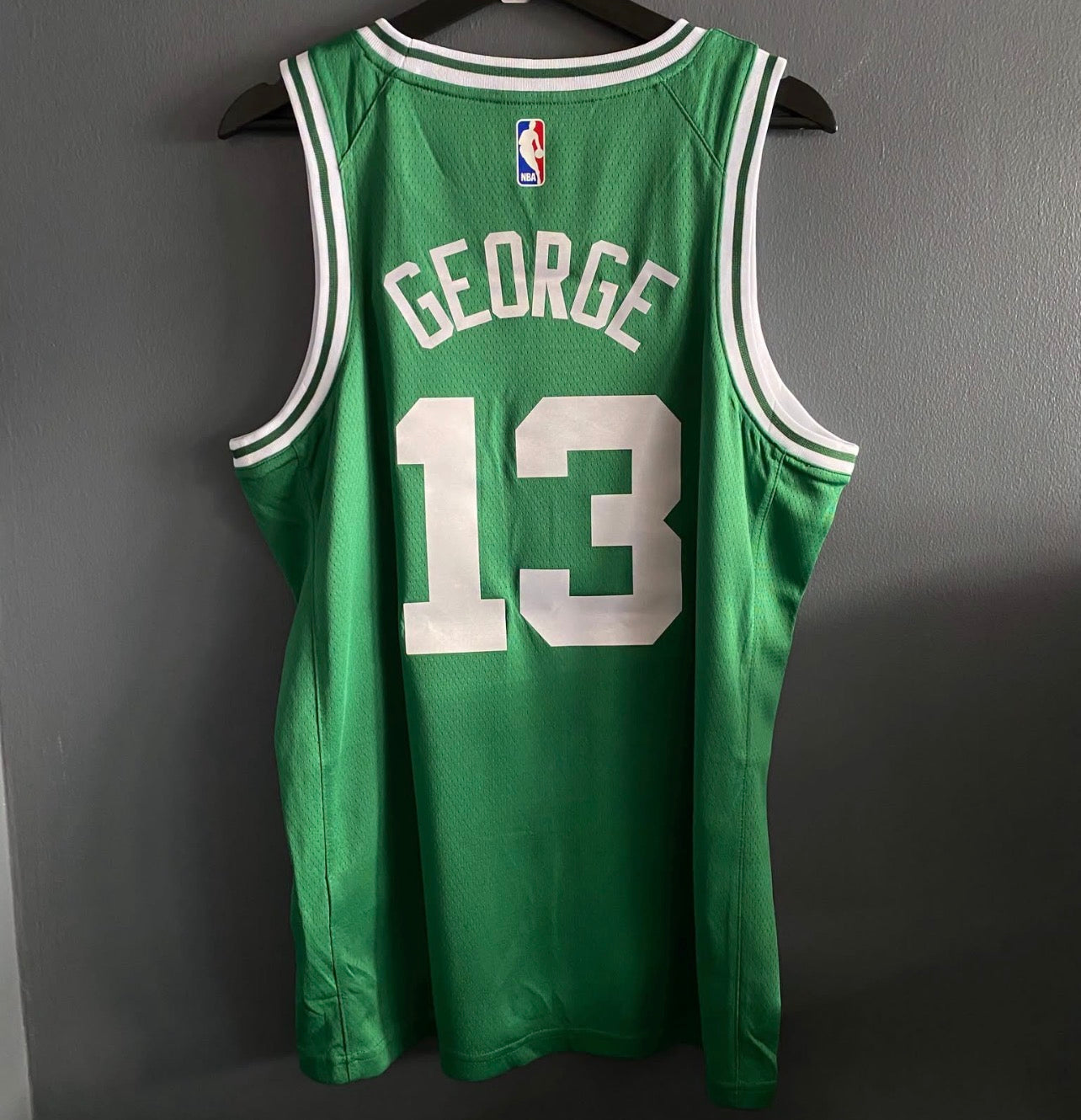BOSTON CELTICS PAUL GEORGE GREEN JERSEY