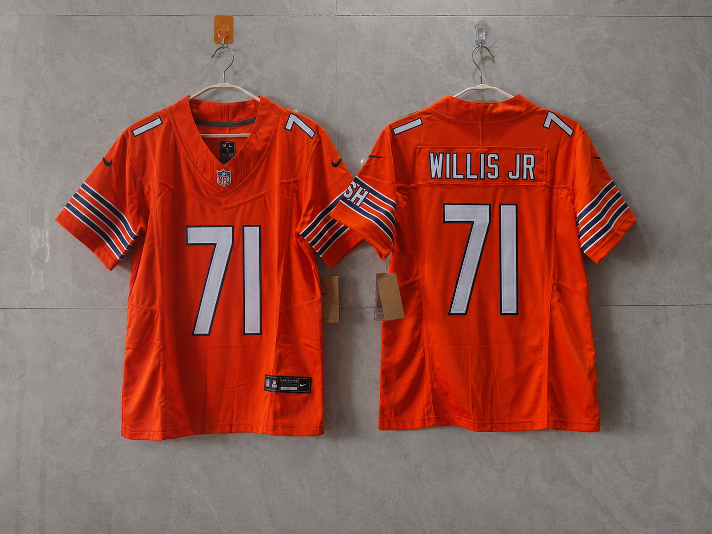 CHICAGO BEARS JEDRICK WILLIS JR ORANGE JERSEY