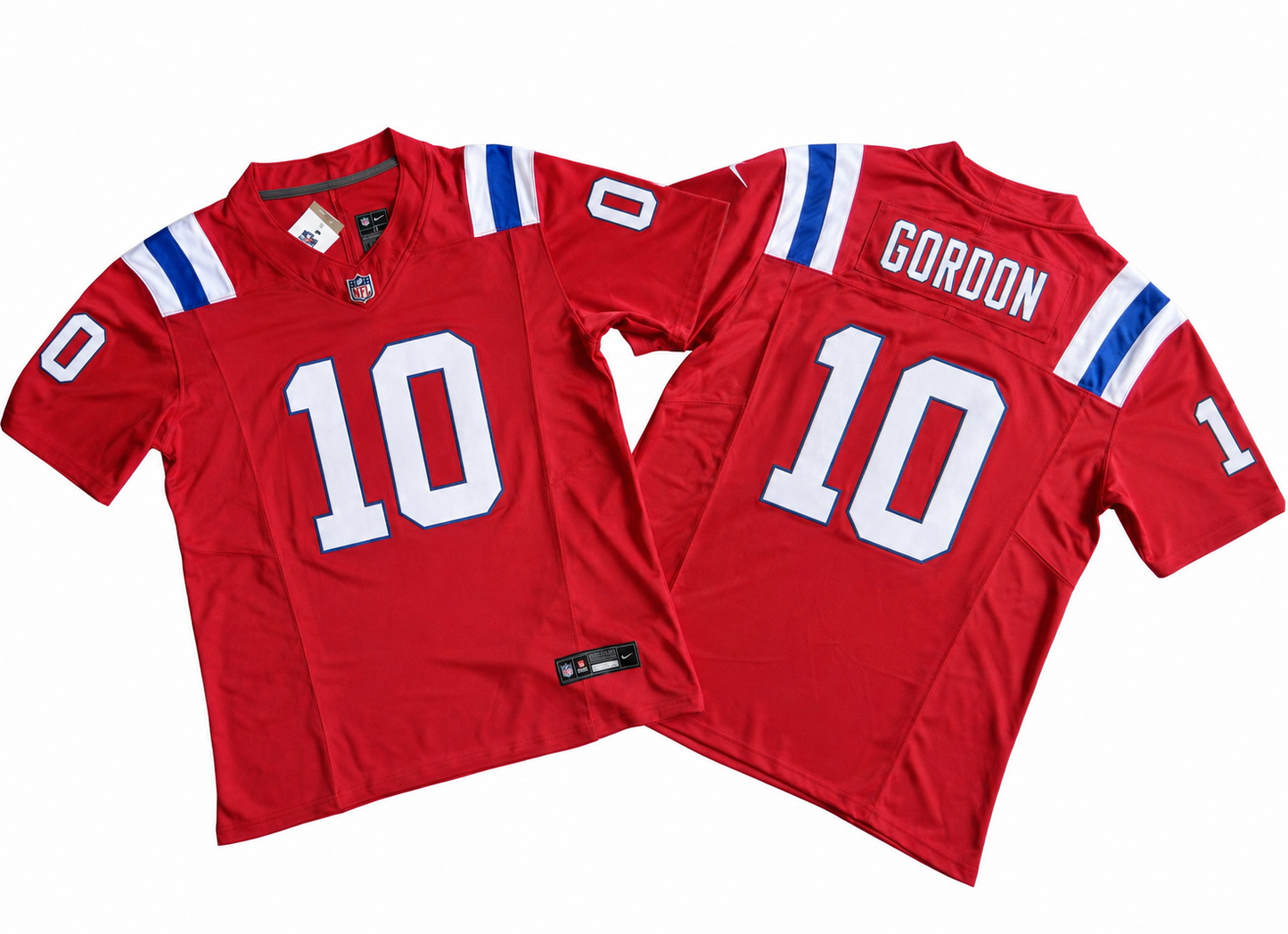 NEW ENGLAND PATRIOTS JOSH GORDON RED THROWBACK JERSEY