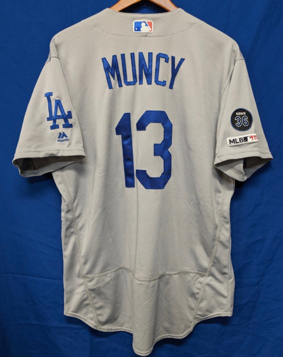LOS ANGELES DODGERS MAX MUNCY GREY JERSEY