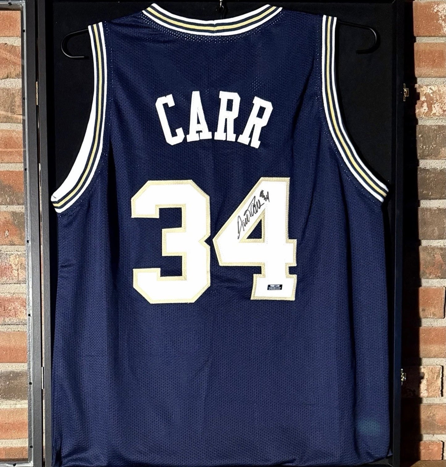 Notre Dame fighting Irish Austin Carr blue jersey no signature￼