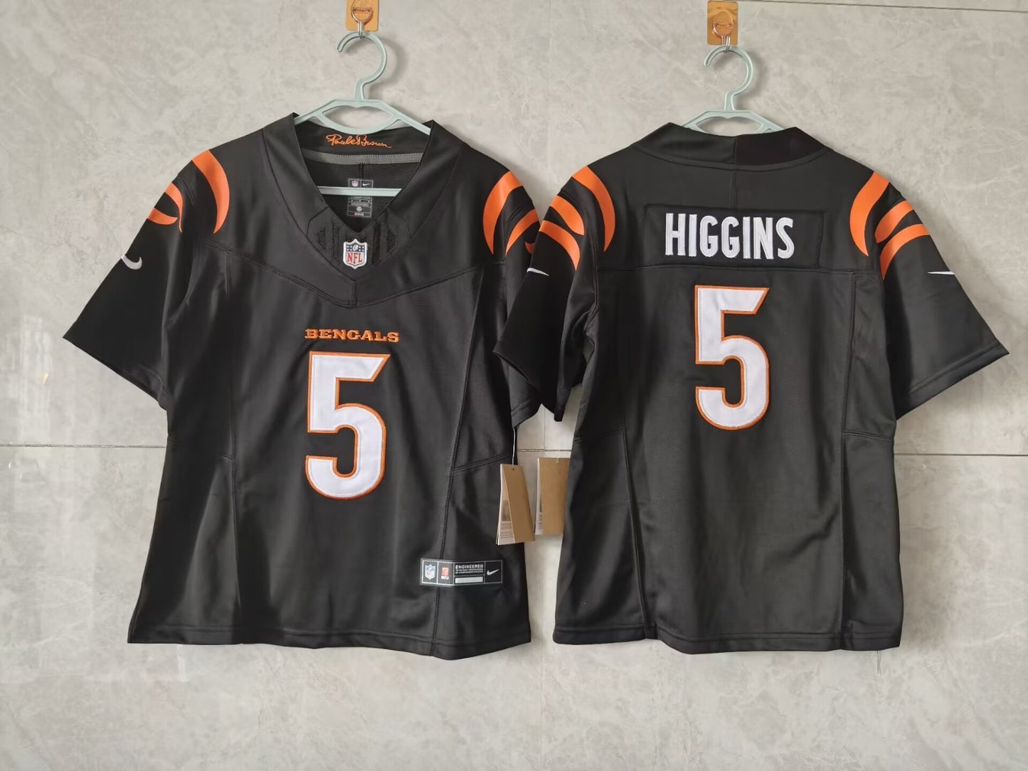 Cincinnati Bengals Tee Higgins Black Jersey
