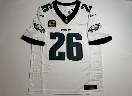 PHILADELPHIA EAGLES SAQUON BARKLEY WHITE JERSEY