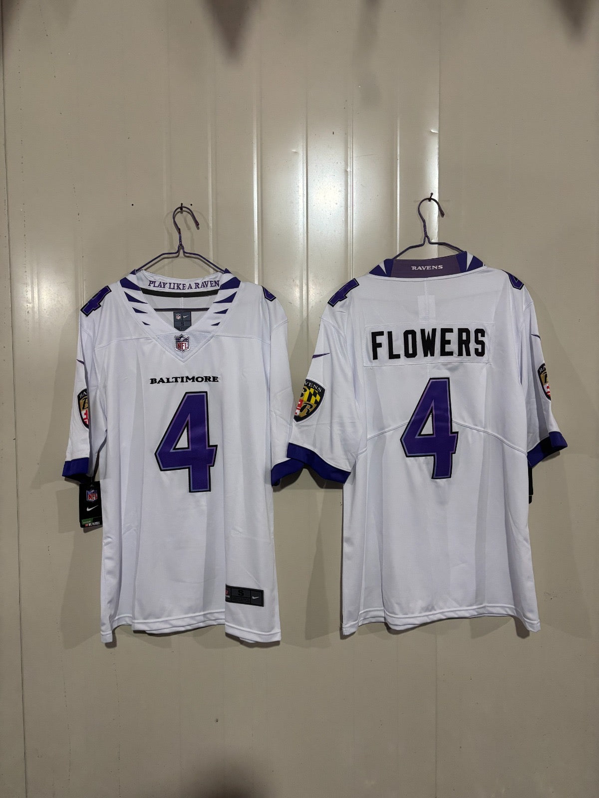 Baltimore Ravens Zay Flowers White Jersey