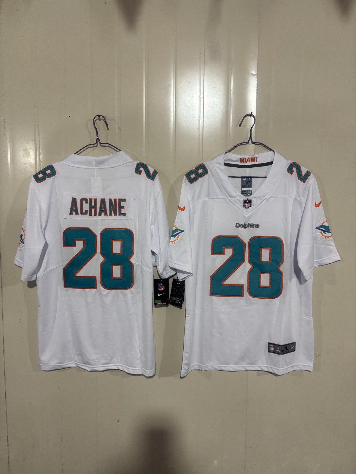 Miami Dolphins De'Von Achane White Jersey