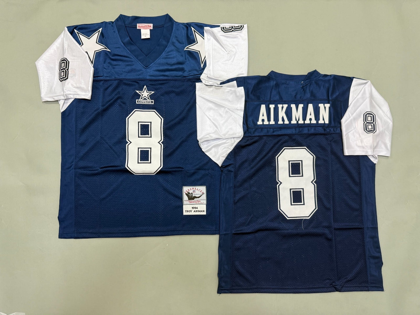 DALLAS COWBOYS TROY AIKMAN BLUE VINTAGE JERSEY