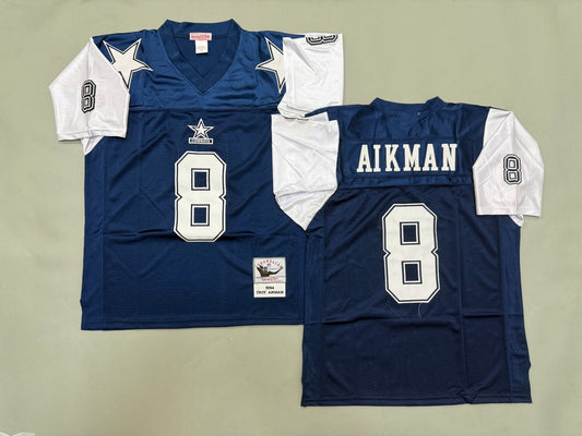 DALLAS COWBOYS TROY AIKMAN BLUE VINTAGE JERSEY
