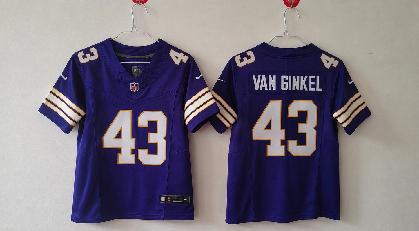 MINNESOTA VIKINGS ANDREW VAN GINKEL ALTERNATE JERSEY