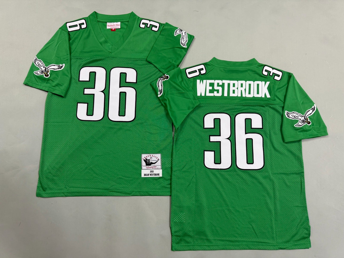 PHILIDELPHIA EAGLES BRIAN WESTBROOK GREEN VINTAGE JERSEY