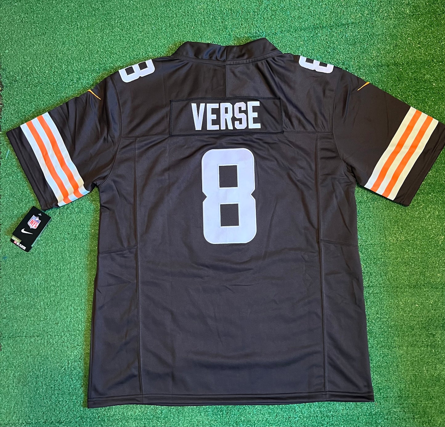 CLEVELAND BROWNS JARED VERSE BROWN JERSEY