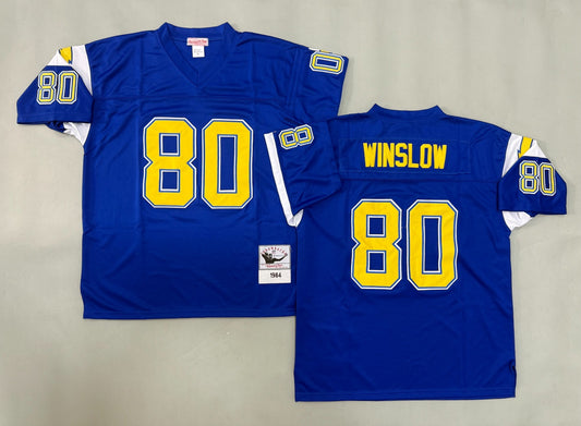 SAN DIEGO CHARGERS KELLEN WINSLOW BLUE JERSEY